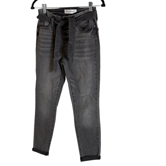 ASHLEY MASON grey front tie high rise size 5 - Picture 6 of 7